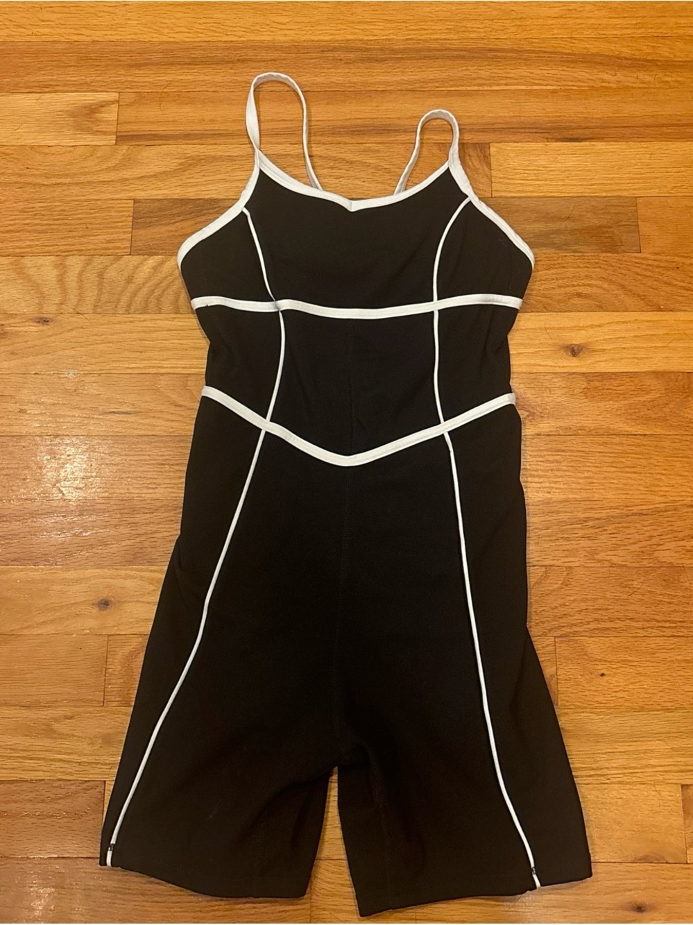 Altar'd State Black Jumpsuit with White Piping